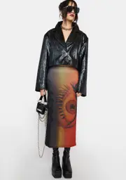 [BADEE] Pupil Mesh Maxi Skirt