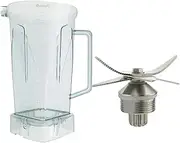 Blender Cup Jar Smoothies Blender Jar Knife Stationary Blender Reducer Compatible for Vitamix Replace Cup TM-768III TM-767II TM-767III BL-009B BL-019 767 Blender Accessories and Parts