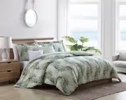 Tommy Bahama Kauai Printed Quilt Cover Set-Jasmine Green