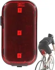 Humkopnl Cycling Rear Light,3 Modes Bike Brake Light - Lightweight Backpack Lamp, Rechargeable LED Warning Lighting for Night Riding