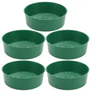 5 Pcs Plastic Mesh Sieve Garden Soil Filter Gardening Strainer