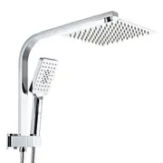 Simplus 8" Rain Shower Head Set Square 3-Mode 2 in 1 Dual Handheld Shower Wall Mounted