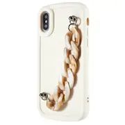 For iPhone X/XS 5.8 inch TPU Phone Case with Marble Strap Soft Matte Anti-Drop Cover Marble Chain
