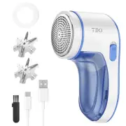 Fabric Shaver, Lint Remover for Clothes, 6 Leaf Blades, Rechargeable Clothes ...