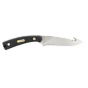 Old Timer 158OT Skinner Fixed 3.5″ Blade with Gut Hook, Delrin Handles, Brown Le