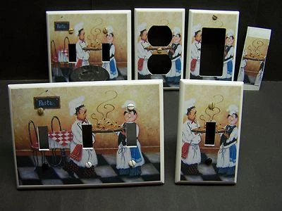 FAT CHEF PASTA RESTAURANT HOME DECOR LIGHT SWITCH COVER PLATE OR OUTLET