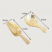 Gold Plated Brass Scoop For Measuring Coffee And Sugar In Style Every Day