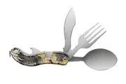 Caribee Pocket Utensil Tool 1405- Camping Tool- Knife, fork, spoon & bottle opener function 1405
