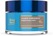[Blue Nectar] Ayurvedic Sandalwood Radiance and Skin Brightening Cream | Moisturizing Day Cream for Women for Daily Use | Face Cream for Women with Sun Protection (13 Herbs 50 g)