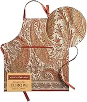 Maison d'Hermine 100% Cotton Apron for women with Pocket Kitchen Chef Apron for Men Gifts for Mothers day Cooking Baking