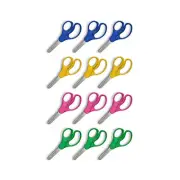 Staples Teacher Pack 5" Kids Blunt Tip Stainless Steel Scissors Straight Handle