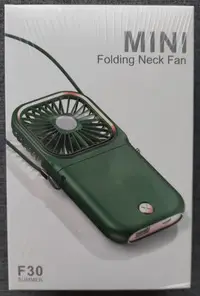 在飛比找Yahoo!奇摩拍賣優惠-MINI Folding Neck Fan [藍色]