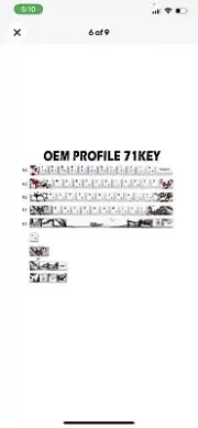 JSJT Custom Keycap-Keycaps 60 Percent, Suitable for GK61/GK64/RK61/Anne /ALT6...