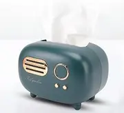 Dpofirs Retro Green Radio Shaped Facial Tissue Box Holder