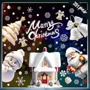 Christmas Window Clings Stickers Decals Decorations for Glass Windows, 251 Pc...