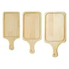 Wood Cutting Board Serving Tray Easy Clean Cookware Food Presentation Tray