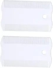 2 Sets Comb Hair Remover Removing Comb Removal Comb Cleaning Cats Pet Dog Comb Cat Hair Comb Dogs Dematting Brush Comb for Dogs Comb for Cats White Plastic