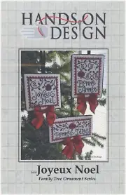 Hands On Design Joyeux Noel Ornaments Counted Cross Stitch Pattern