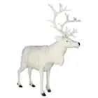 HANSA WHITE REINDEER REALISTIC CUTE SOFT ANIMAL PLUSH TOY 165cm **NEW**
