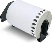 BETCKEY - Compatible with Brother DK-2243 (4" x 100', Removable) Continuous Length Shipping Labels, Compatible for Brother Desktop Label Printers [1 Roll Continuous Labels, Removable]