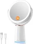Lighted Makeup Mirror, 2500Mah Rechargeable Vanity Mirror with Lights, Double Si
