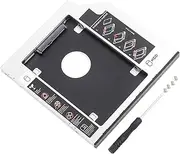 Optical Drive Bit Solid State, 9.5mm Aluminum HDD SSD Enclosure Hard Disk Drive Bay Caddy Optical DVD Adapter for Laptop