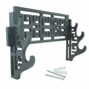 Hollowing Black Samurai Sword Holder Stand Tanto Katana Wall Mount Rack 3 Tier