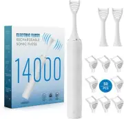 Electric Flosser for Teeth, Gum Stimulator, Tongue Scraper/Cleaner