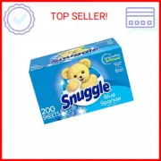 Snuggle Fabric Softener Dryer Sheets, Blue Sparkle, 200 Count