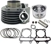 57.4mm Bore Cylinder Piston Kit for GY6150 GY6 150 157QMJ 1P57QMJ GY6125 to 150cc 4-Stroke Scooter Moped ATV QUAD