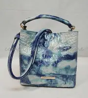 NWT Brahmin Mini Amelia Satchel/Shoulder Bag in Chambray Melbourne