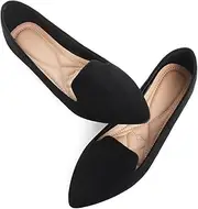 [TN TANGNEST] Slduv7 Women's Fashion Ballet Flats Pointed Comfortable Slip on Flat Dress Shoes