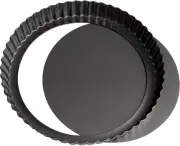20cm×3cm Pie Tins for Baking, Round Quiche Dish, Non-Stick Pie Tin, Wavy Edge...
