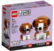 LEGO 40543 BrickHeadz Pets St. Bernard and Puppy Brand New Sealed Box