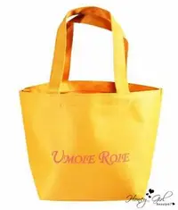 在飛比找Yahoo!奇摩拍賣優惠-【蜜糖女孩】Umoie Roie品牌logo黃色小號帆布袋 