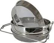 Honey Strainer for 5 Gallon Bucket Stainless Steel Double Sieve Honey Filter Strainer for Clean Honey with Up to 16.5 inches Extendable Arms