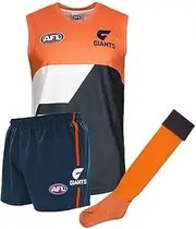 Greater Western Sydney GWS Giants Junior Youths Kids AFL Auskick Playing Pack Jumper Guernsey Jersey Shorts Socks