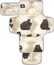 Reusable Diaper Changing pad with Tissue Pocket Portable Diaper Changing pad Infant Travel Station Kit