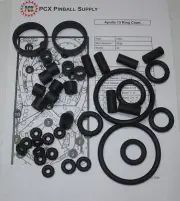 1995 Sega Apollo 13 Pinball Machine Rubber Ring Kit - Includes Rubber Sleeves!