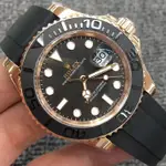 現貨ROLEX 勞力士游艇名仕系類 經典水鬼系列勞力士潛行者金遊艇機械錶自動機械手錶 腕錶 316L精鋼打造特價*出售