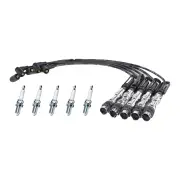 Bosch Ignition Leads + 5 x Denso TT Spark Plugs for Volkswagen Bora TYPE 4 1J