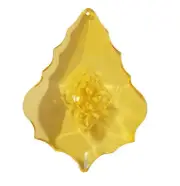 Set of 8 Orange Topaz Large 2-3/8" Crystal Geode Acrylic Amulet Pendants Beads