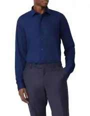 [Van Heusen] Tailored 1 Collar Heritage Weave Shirt in Navy