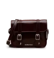 Dr martens 7" Vegan LEATHER SATCHEL Shoulder Cross Bag Chreeyred AB093601 #
