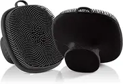 VWMYQ Face Scrubber 2 Pack Face Scrubber Silicone Face Scrubber for Men Facial Cleansing Brush Silicone Face Wash Brush Manual Waterproof Cleansing Skin Care Face Brushes for Cleansing and Exfoliating