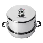 Steam Canner with Temperature Indicator (Stainless Steel Steam Canner)