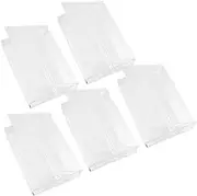 Cabilock 5Pcs Vintage Cassette Tape Storage Box Clear Plastic Organizer for Audio Cassette Tapes Empty Cassette Holder for Preservation