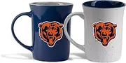 The Memory Company Officially Licensed NFL Home/Away Speckle Ceramic Coffee Mugs Set of 2-16 oz Premium Team Logo Drinkware Set