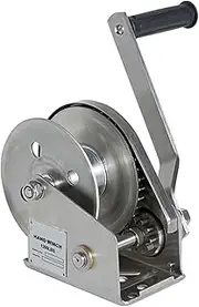 1200lbs Stainless Steel Hand Winch, Self-Locking Boat Winch, Wire Rope Length 5-30m, Up and Down Hanging Within 150kg, for Cargo Handling Lifting and Traction Boat Trailer Caravan Marine