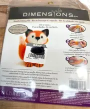 Needle Felting Kit Fox Design Includes Wool Roving Felting Needle & Instruction